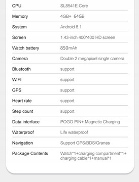 4G SmartWatch Android OS GPS Измерение артериального давления