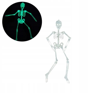 SZKIELET KOŚCIOTRUP ŚWIECĄCY LED HALOWEEN 90cm