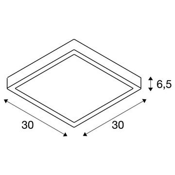 Потолочный светильник SLV с датчиком AINOS Square LED 18W IP65