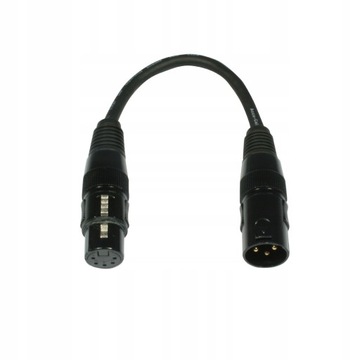 Przejściówka DMX XLR 5pin - 3pin 3 pin na 5 pin