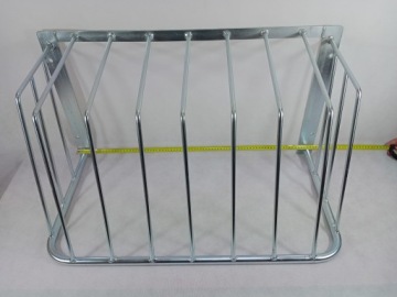 Большая оцинкованная кормушка для лошадей, 80 x 45 x 45 см