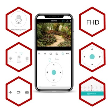 НАРУЖНАЯ WIFI КАМЕРА FULLHD 3MPX ПОВОРОТНАЯ 3MP 4X ZOOM ОБНАРУЖЕНИЕ МОНИТОРИНГ