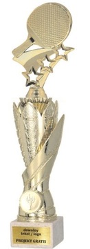 złoty Puchar statuetka z figurką Tenis Stołowy 32 cm +GRAWER GRATIS