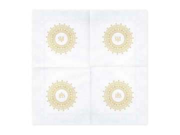Салфетки для причастия, золото и серебро, НАБОР