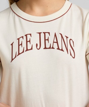 T-shirt Lee SLIM FIT TEE 112339021 LV30YGNQ Ecru S