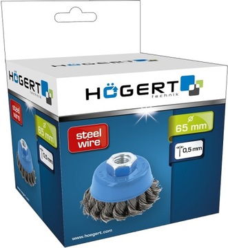 Szczotka tarczowa 65mm M14 drut 0,5 Hogert HT7D734