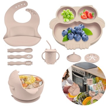 СИЛИКОНОВАЯ ПОСУДА ДЛЯ МЛАДЕНЦЕВ МАЛЕНЬКИХ ДЕТЕЙ, ПИТАЮЩИХ ПРИКОРМ