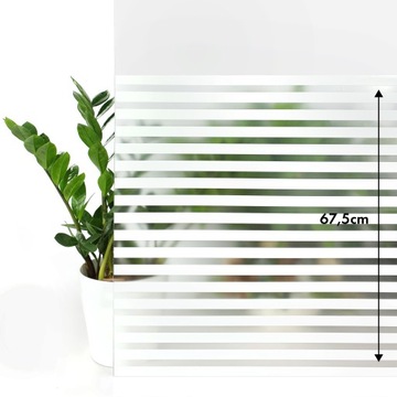 Оконная фольга, молочные полоски, статическая крышка для оконного стекла, рулон 67,5x150 см