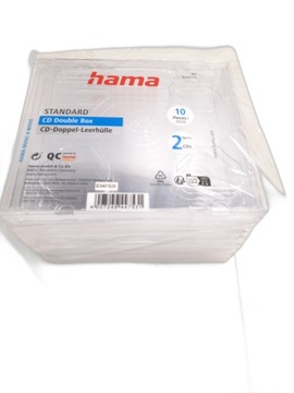 HAMA PODWÓJNE PUSTE ETUI NA PŁYTY CD