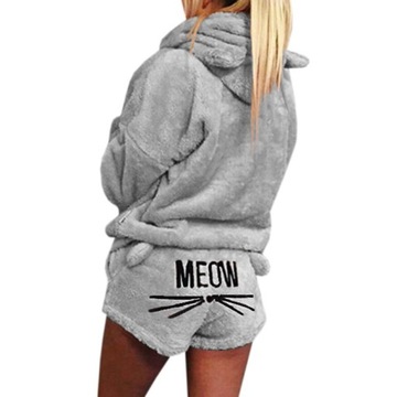 DRES PLUSZOWY PIŻAMA MEOW KOMPLET KOLORY 3XL/46