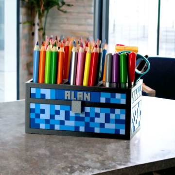 KAJAWIS Брелок Подвеска в стиле Майнкрафт Имя подарок ребенку БИО