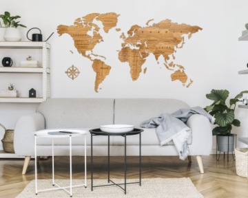 Декоративная деревянная карта 200см ЗОЛОТОЙ ДУБ БАЗОВЫЙ