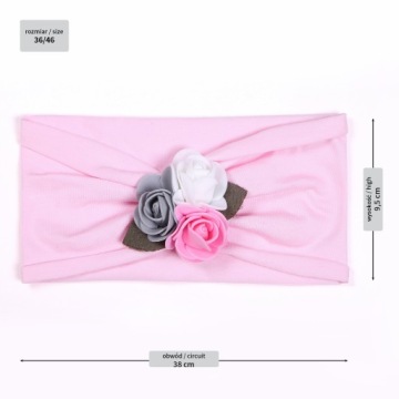 SZEROKA OPASKA DZIECIĘCA TURBAN R.36/46