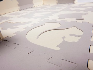 Пенопластовый коврик для детского манежа PUZZLE 25 шт. BŻ