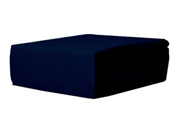 Prześcieradło FROTTE 160x200 z gumką granatowe