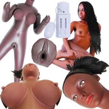 SEX LALKA LUX 3D CZARNA JAK NOC CAŁA TWOJA DŹWIĘK