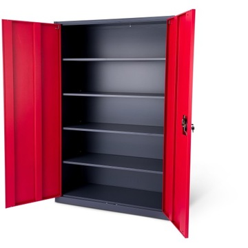 Широкий металлический офисный шкаф для документов, шкаф-мастерская для гаража для папок.