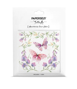 Paperself tatuaż naklejany tymczasowy Butterflies