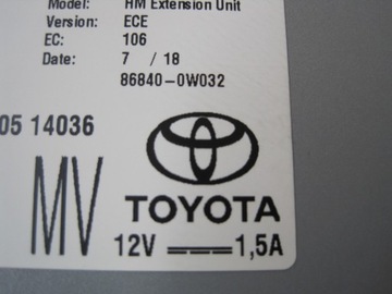 Радионавигация Lexus NX Lift 86120-78090