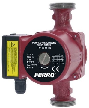 FERRO POMPA OBIEGOWA C.O. 25-40/180