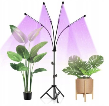 Lampa stojąca do uprawy roślin 4x LAMPA DO WZROSTU UPRAW ROŚLIN