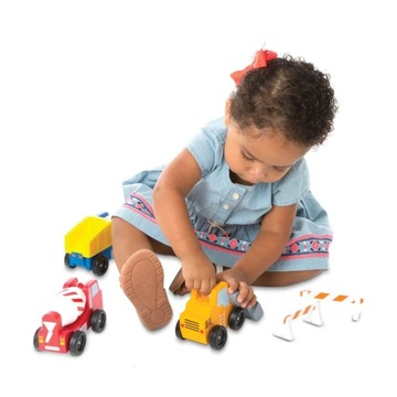 Zabawki dla chłopca Melissa and Doug Samochodziki zestaw budowlany