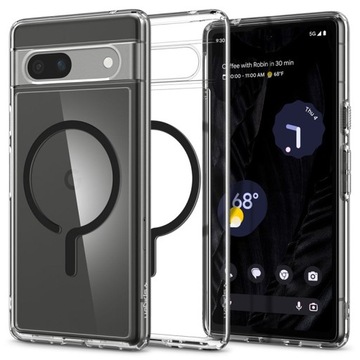 Spigen Ultra Hybrid OneTap Ring MagSafe — чехол для Google Pixel 7A (черный)