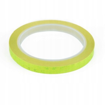 ЛЕНТА САМОКЛЕЯЩАЯСЯ СВЕТООТРАЖАЮЩАЯ ПРЕДУПРЕЖДАЮЩАЯ ДЛЯ АВТОМОБИЛЕЙ, МОТОЦИКЛОВ, ЖЕЛТАЯ 8М