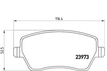 ТОРМОЗНЫЕ КОЛОДКИ BREMBO CLIO MICRA ПРИМЕЧАНИЕ MODUS LOGA BREMBO