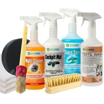 ECO SHINE zestaw do wnętrza auta tapicerki GRATIS