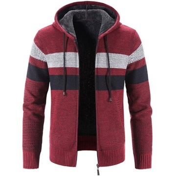Fashion Winter Sweater Coat Men Hooded Cardigan Fl
