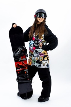 Damska Bluza Snowboardowa Graffiti Bizarre M
