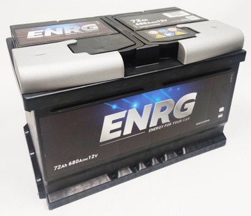 Akumulator rozruchowy ENRG 12V 72Ah 680A P+ 3 lata gwarancji !!!