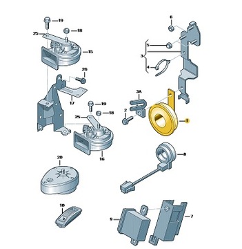 KLAKSON LUPO POLO ARONA VW OE 6N0951113C