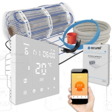 Mata grzewcza 160W/m2 Sterownik WiFi Zestaw 2m2
