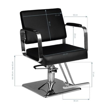 Парикмахерское кресло Hair System HS202 черный