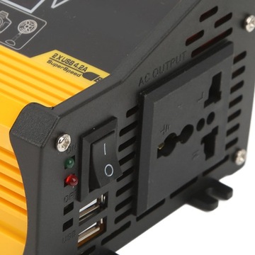 300W Prądnica Inwerter 12V-220V Modified USB
