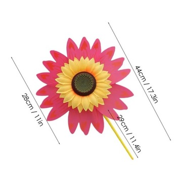 Sunflower Windmill 28 CM Small Lawn Sunflower Pinwheels Multifunctional 3D