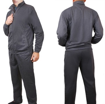 Мужской спортивный костюм, толстовка + брюки, хлопок, черный, 257 XXL