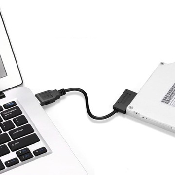 Кабель-переходник USB 2.0 Slimline Slim SATA 7+6 13-контактный адаптер