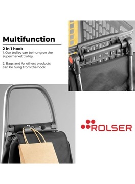 Складная покупательская тележка Rolser I-Max на 2 колесах XL - синий кляйн
