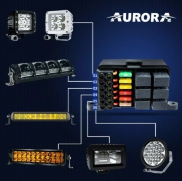 6-кнопочная панель управления со светодиодной подсветкой, внешний блок предохранителей