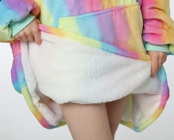 ТЕПЛОЕ, ТОЛСТОЕ XXL ОДЕЯЛО, СВИТШОТ, КАПЮШОН, МЕХОВОЙ ХАЛАТ