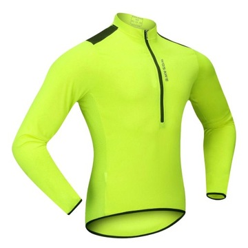 Koszulka rowerowa unisex z półrękawem Fluo Green M