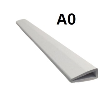 Listwy V do plakatu A0 z haczykami, białe, 84,1 cm