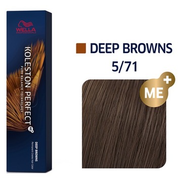 Wella Farba Koleston Perfect Me+ KP 5/71 Deep Browns brązy 60ml