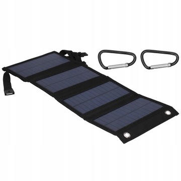 PRZENOŚNY SKŁADANY PANEL SŁONECZNY 7W 5V USB