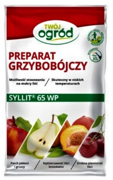 SYLLIT 65WP 5G NA CHOROBY GRZYBOWE KĘDZIERZAWOŚĆ BRZOSKWINI