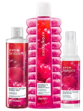 Nawilżający ZESTAW do ciała AVON MALINA PORZECZKA