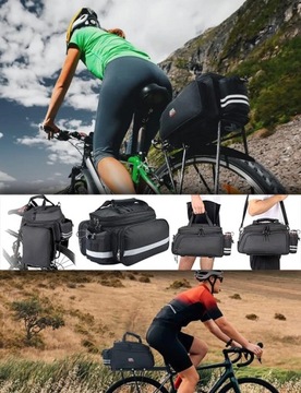 Сумка на багажник велосипеда, Водонепроницаемая, Большая, Вместительная, Жесткая сумка для велосипеда